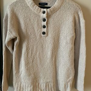 AEO Cozy Cream Sweater